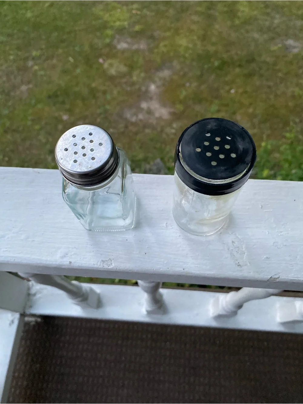 Glass Clear Salt & Pepper Shaker Set (2)